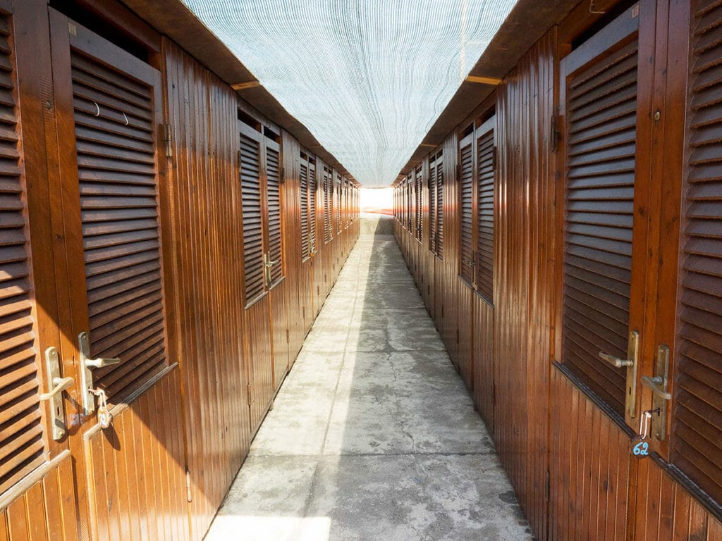 Cabine spiaggia Bagni Nini a cavi di Lavagna