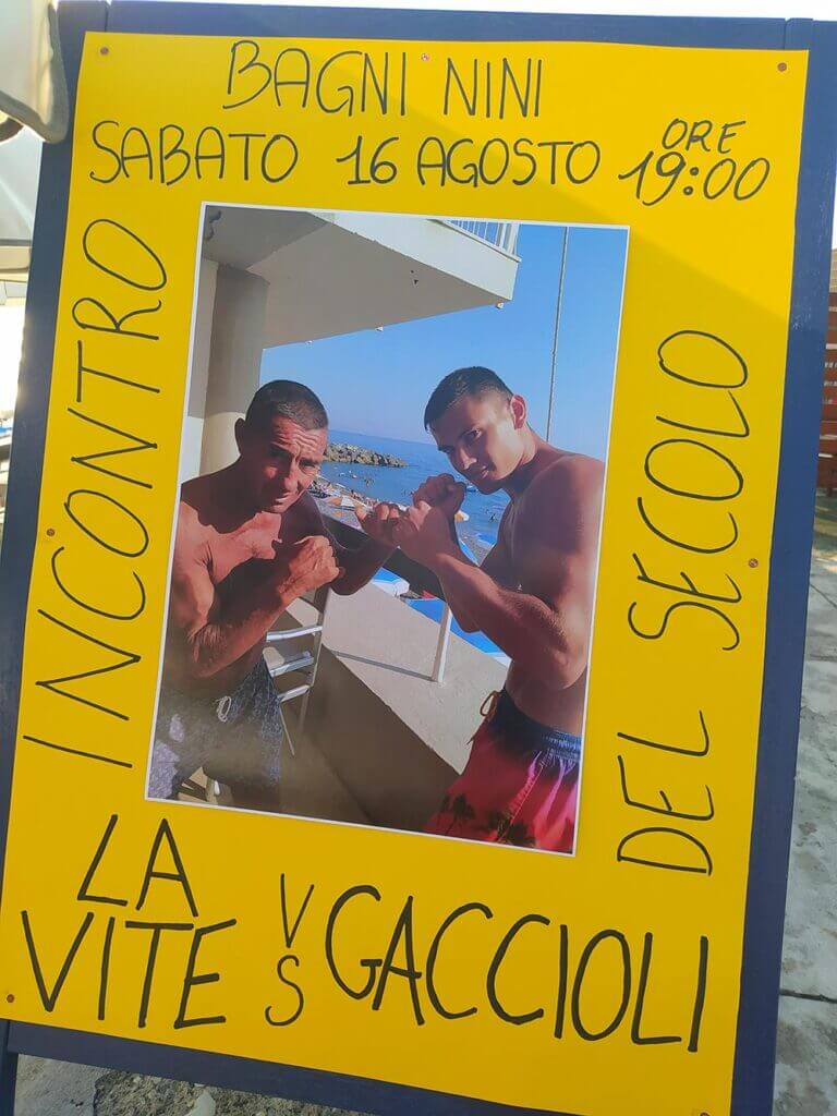 Evento di esibizione pugilato ai Bagni Nini