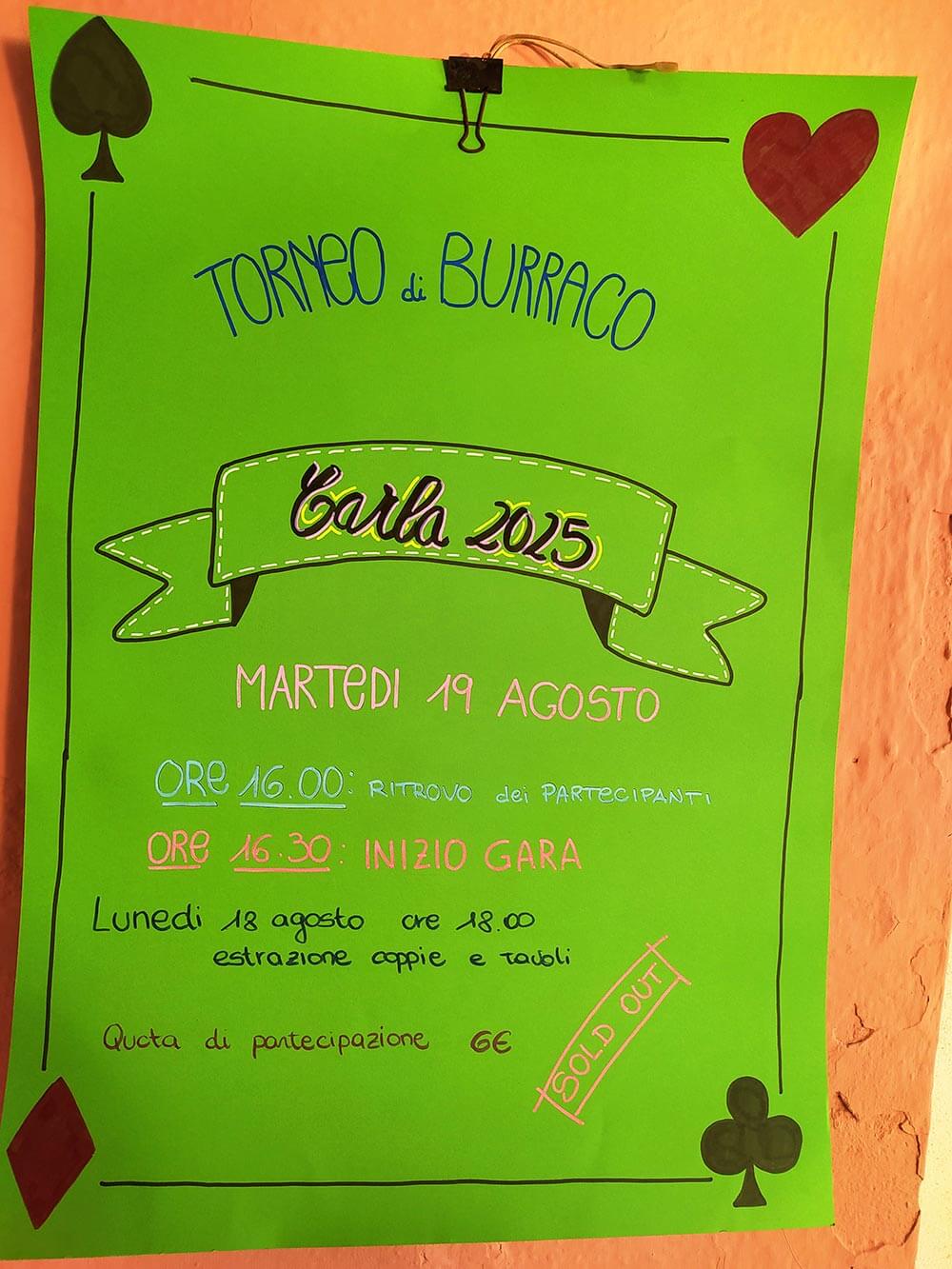 Torneo di Burraco – 2° Memorial Carla Taddei: Vi aspettiamo il 19 agosto
